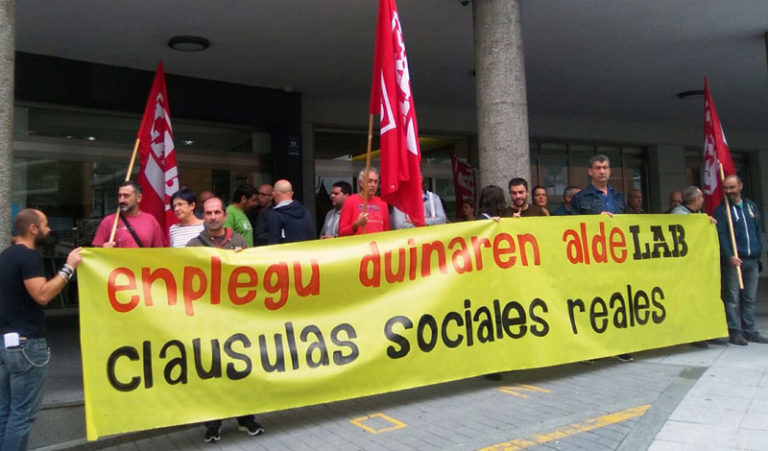 Basauriko Udalean ere, enpleguaren alde eta lan baldintza duinen defentsan