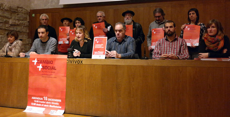 Aurrekontu sozial, parte hartzaile eta burujabeen aldeko ekitaldia Labriten