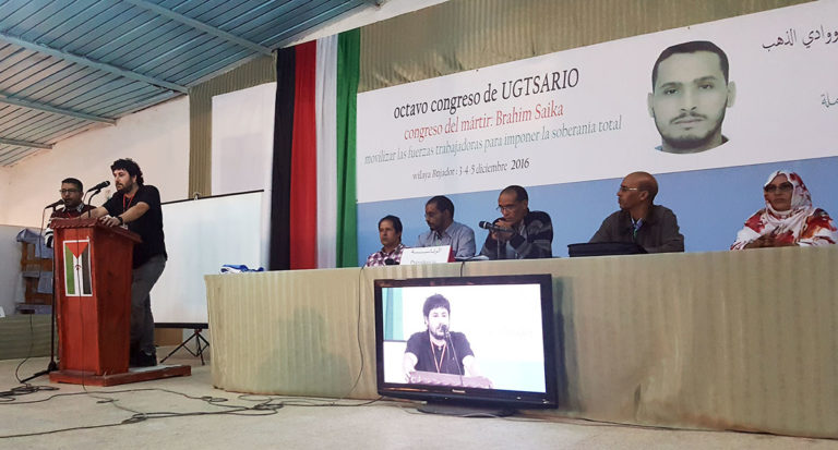 Saharako errefuxiatu eremuetan egon gara UGT SARIO sindikatuari babesa ematen
