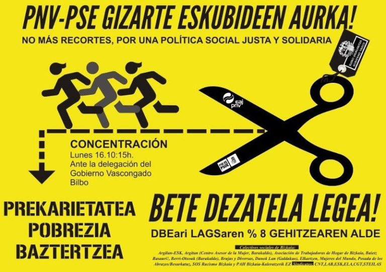 Astelehenean elkarretaratzea egingo dugu Bilbon, murrizketen aurka