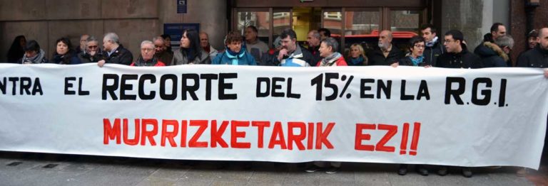 Lanbidek kudeatutako laguntzetan %15 murriztearen aurka mobilizatu gara