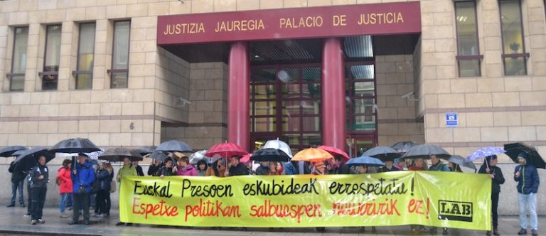 Hemos pedido que cesen las medidas de excepción contra las y los presos vascos