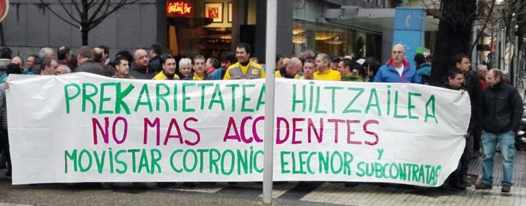 Lan istripuen atzean lan baldintzen prekarizazioa dago