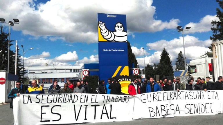 Lan heriotzak salatu dituzte Michelinen