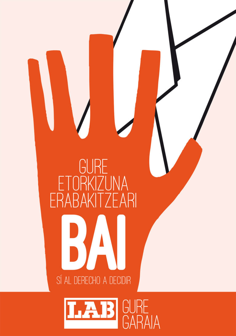 Gure etorkizuna erabakitzari bai, euskal Estatu burujabeari bai