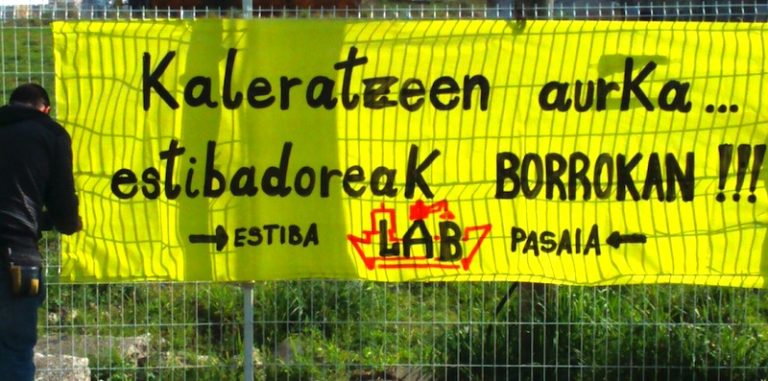 La estiba sigue en lucha por una gestión pública y propia de los puertos en Euskal Herria