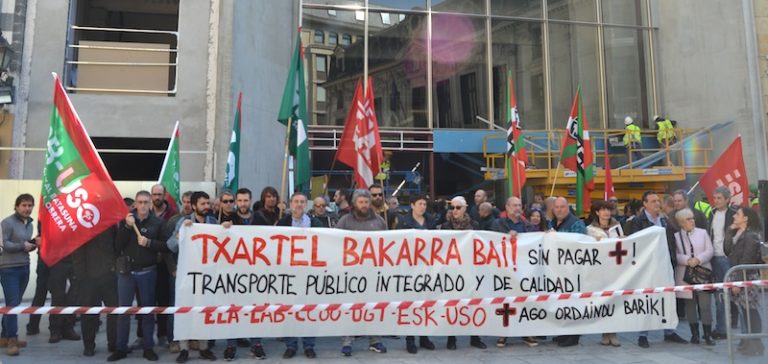 Hemos reivindicado el billete único en vísperas de la inauguración de la nueva línea del Metro de Bilbo