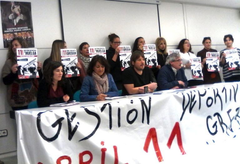 Hemos convocado una huelga para el 11 de abril en defensa del convenio de Gestión Deportiva de Nafarroa