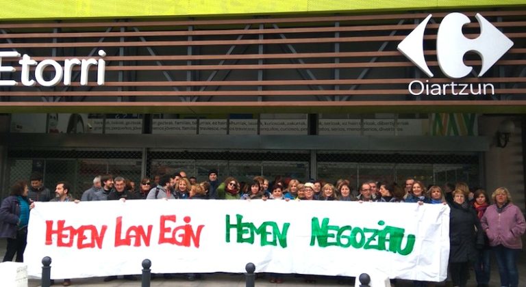 Beste hiru greba egun egingo dituzte Carrefour Oiartzunen