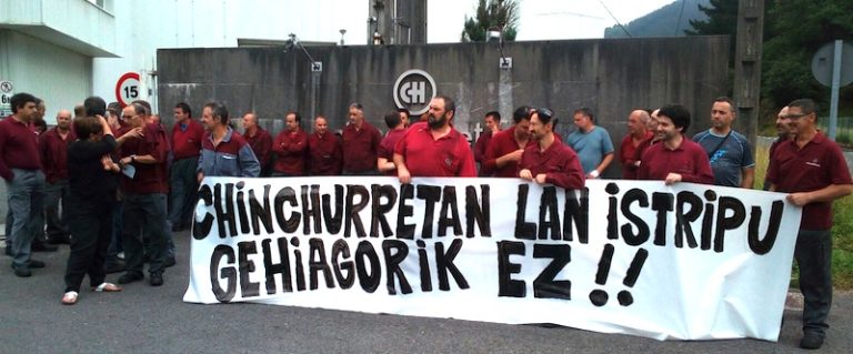 Lan istripuak saihesteko neurriak exijitu dituzte Chinchurretan