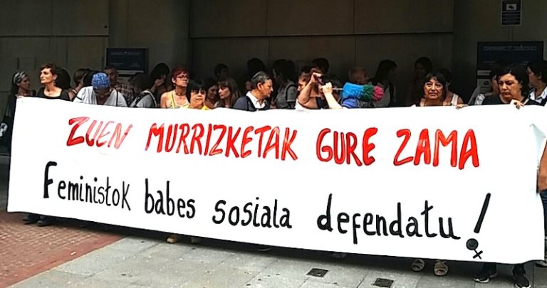 Feministas hemos salido a la calle en favor de un sistema de protección social público y digno