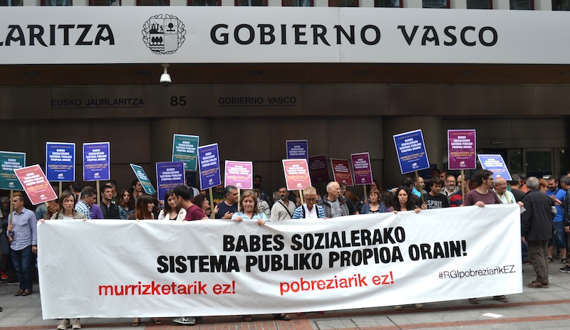 Movilización llevada a cabo en Bilbo.