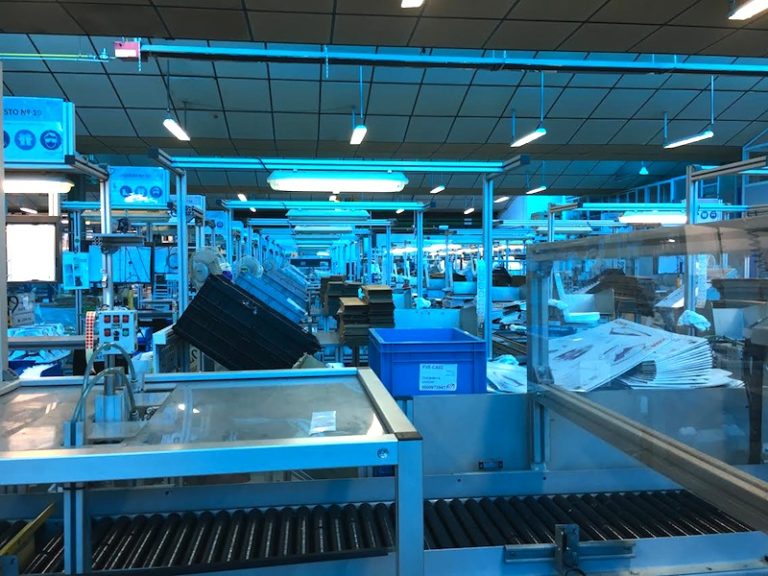 La factor&iacute;a sin actividad, el pasado martes, con motivo de los paros convocados.