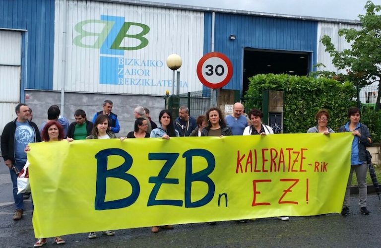 Hemos denunciado el despido de un trabajador en la planta de Bizkaiko Zabor Berziklategia (BZB)