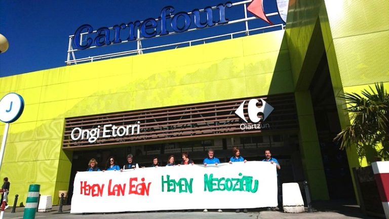 Nos concentraremos mañana frente a Alcampo Oiartzun para denunciar la firma del convenio estatal de grandes almacenes