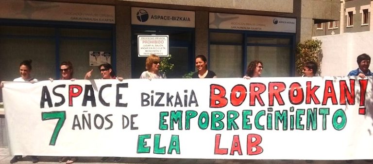 La plantilla de Aspace-Bizkaia inicia movilizaciones ante la falta de voluntad negociadora de la dirección