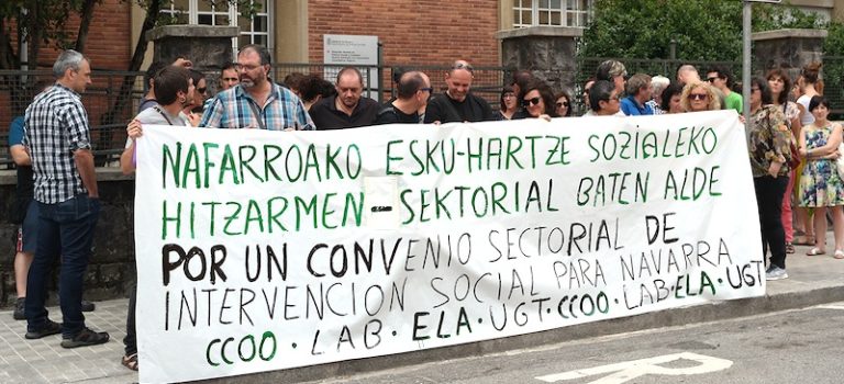 Nafarroako esku hartze sozialeko hitzarmenaren alde irten gara kalera