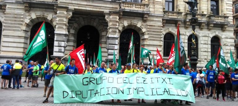 Caminan de Aranguren a Bilbo en defensa del proyecto industrial de las plantas del grupo CEL