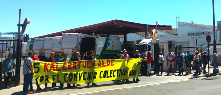 Nos hemos movilizado en favor del convenio y de los 5 trabajadores despedidos frente a FCC-GMSM