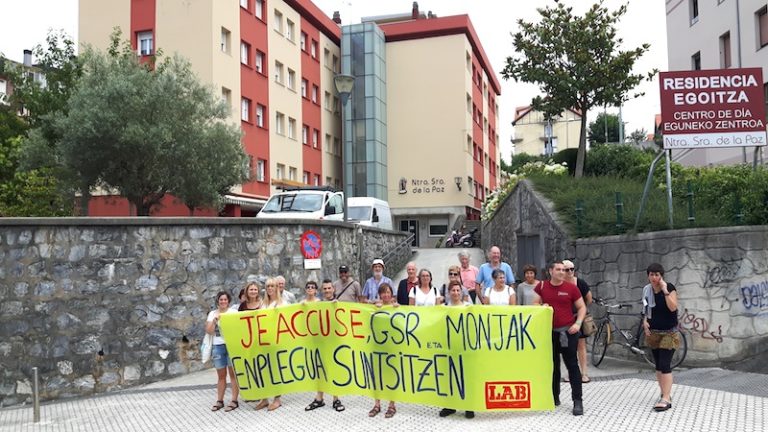 GSR eta Nuestra Señora de la Paz enplegua suntsitzen ari direla salatu dugu Egian