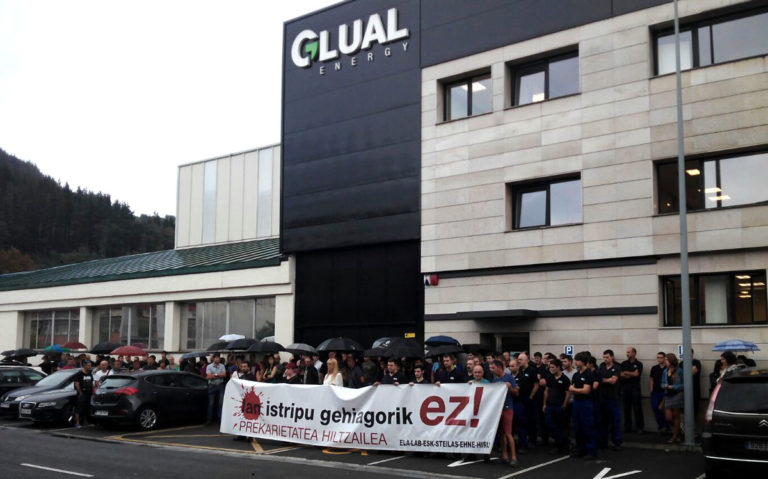 Istripuz hildako azken langilearen heriotza salatu dugu Azpeitian