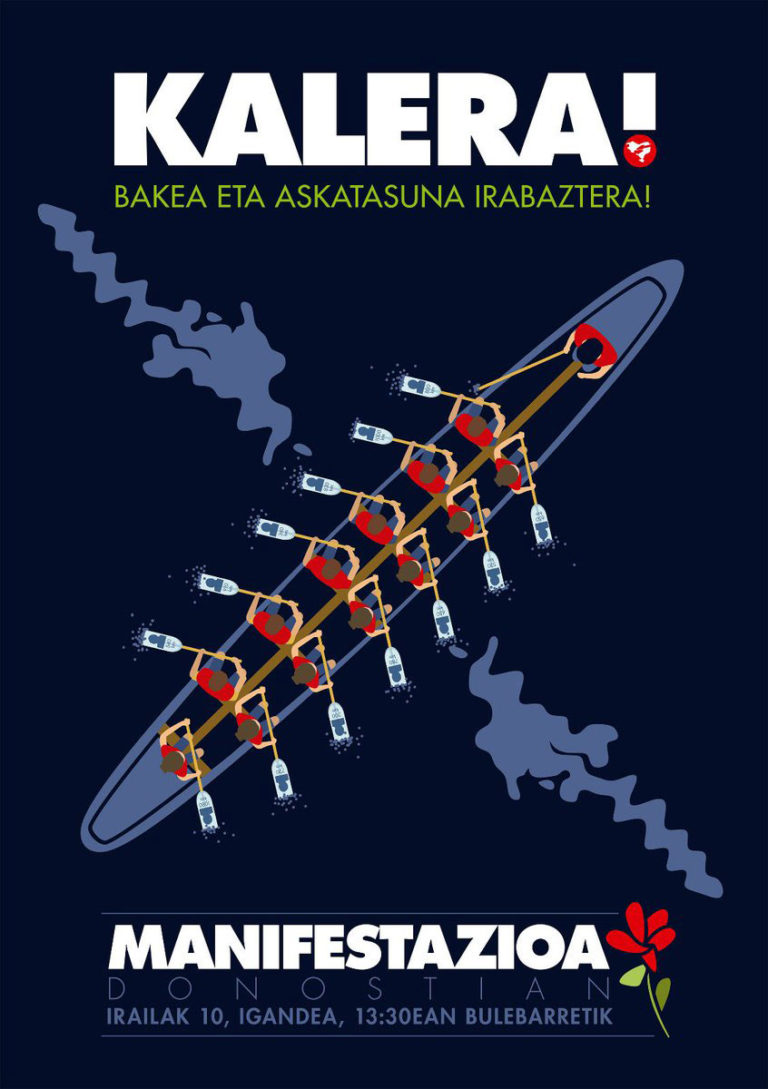 Irailaren 10ean Donostian #kalera irtengo gara bakea eta askatasuna irabaztera