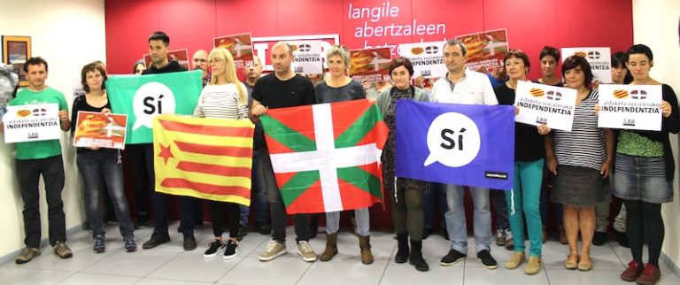 Garbiñe Aranburu: «Erabat antidemokratikoa den Estatu baten parte gara Euskal Herria eta Katalunia»