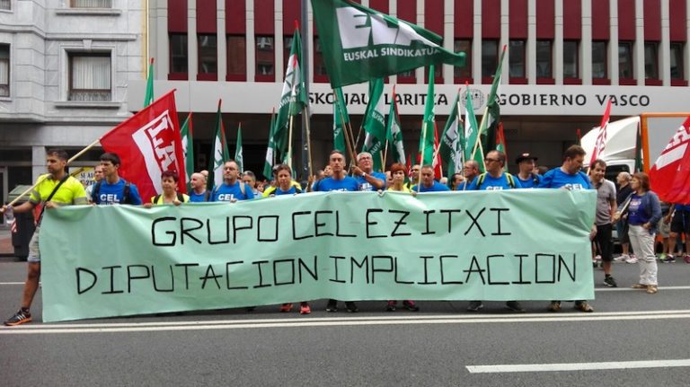 Protesta realizada en julio.