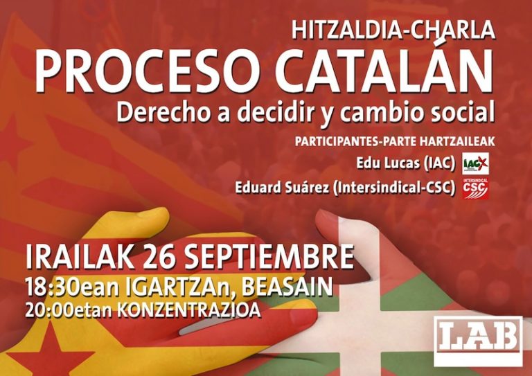 Kataluniari buruzko hitzaldi bat egingo dugu bihar, Beasainen