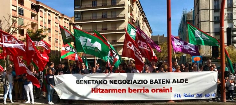 Hitzarmen berri bat aldarrikatu dute Gizarte Ekimeneko ikastetxeetako langileek