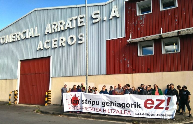 Lan heriotzen atzean prekarietatea dagoela salatu dugu berriro