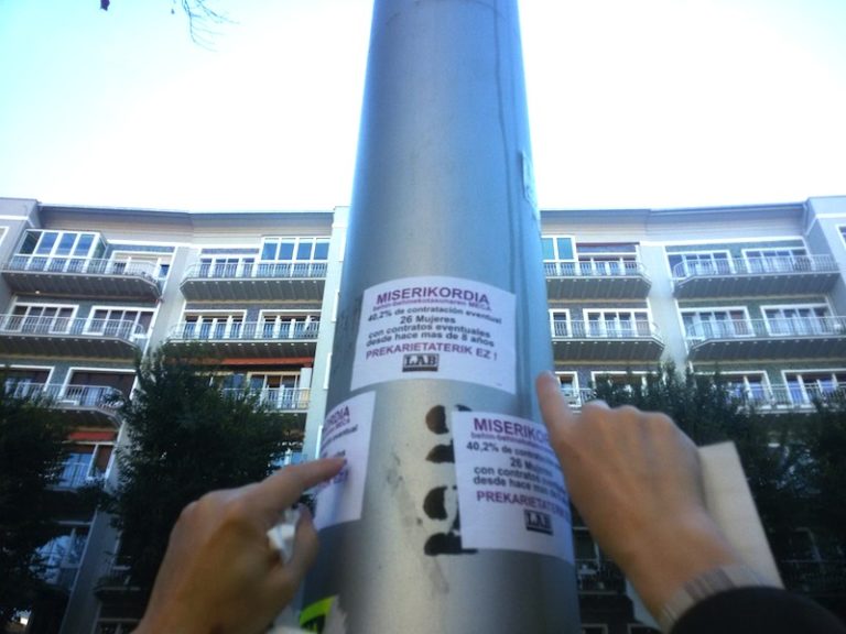 Miserikordian izan gara Ekimen Ibiltariarekin, «prekarietatearen mekan»