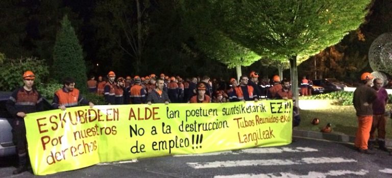 Mobilizazioei ekin diete Tubos Reunidoseko langileek