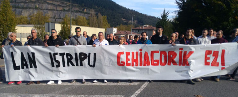 La plantilla de Cementos Lemona convoca un paro de dos horas y una manifestación en contra de los accidentes laborales para el 6 de noviembre