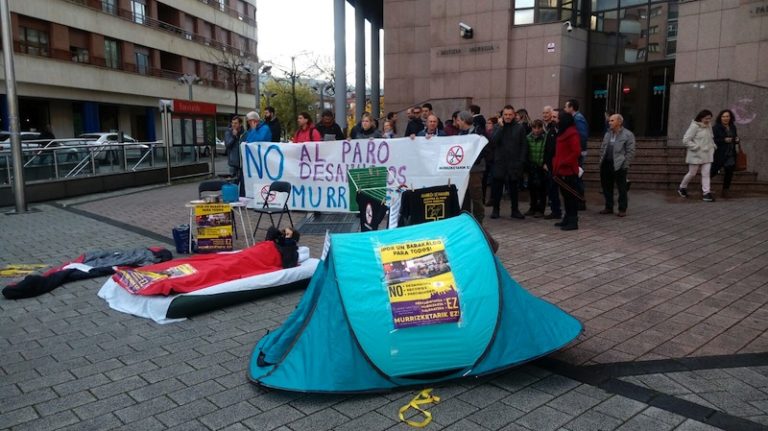 Pobreziaren aurka protesta egin dugu gaur Barakaldon