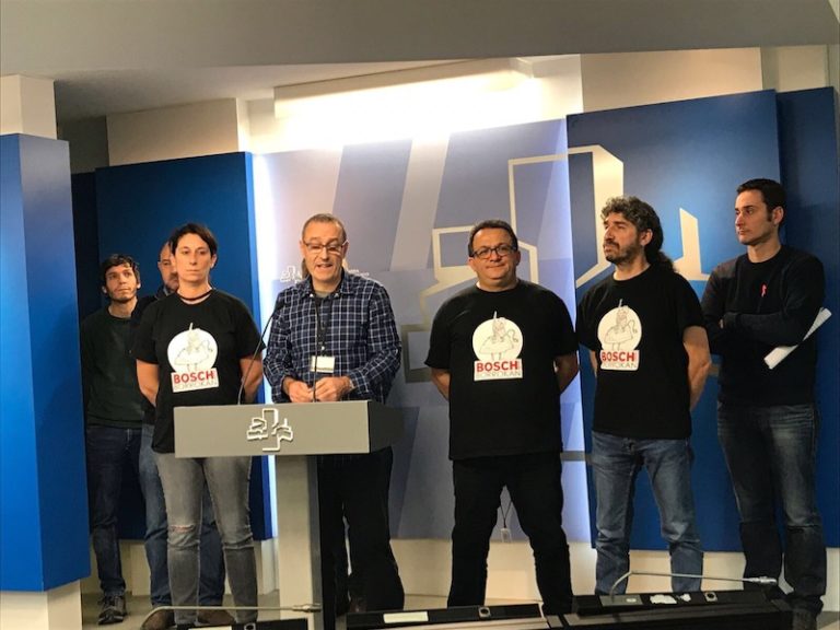 Gasteizko BSH Bosch-eko enpresa batzordeak bermeak eskatu ditu lantegiaren etorkizuna ziurtatzeko