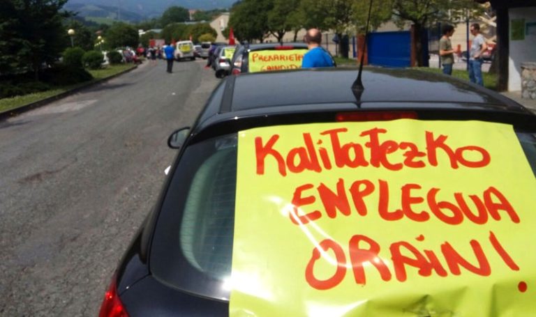 Uno de cada dos personas trabajadoras de Hego Euskal Herria vive en situación de precariedad pese al descenso del paro