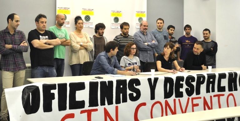 Bizkaiko bulego eta langeletako langileek mobilizatzera deitu dute