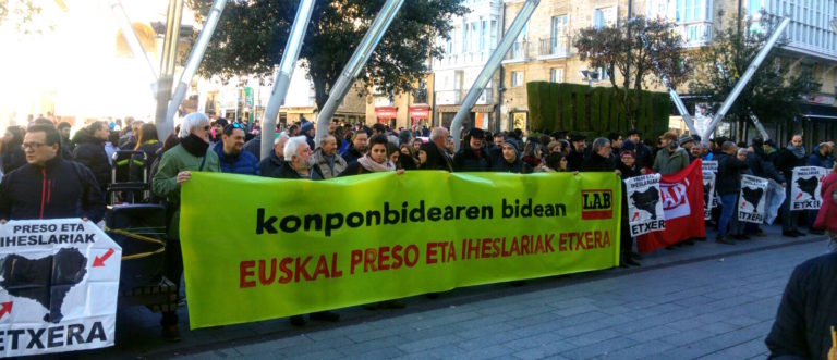 Presoen alde irten gara kalera Gasteizen