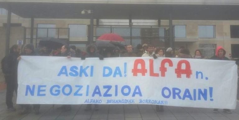 Alfako langileek manifestaziora deitu dute biharko Eibarren