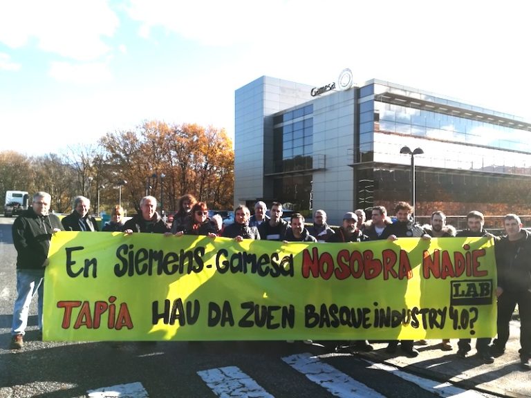 Se confirma lo que vaticinamos: destrucción de empleo en Siemens-Gamesa