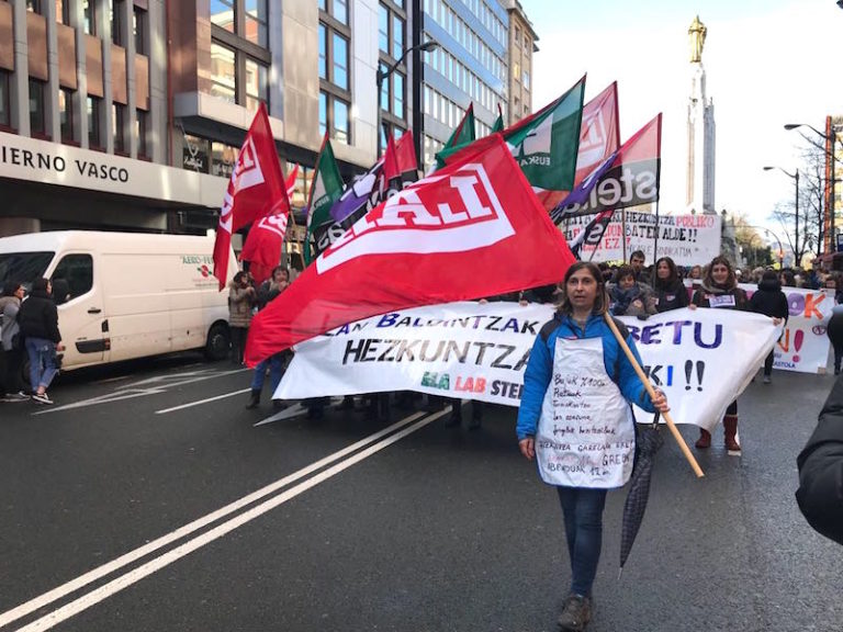 Observamos avances en las mesas de negociación de educación de la CAV
