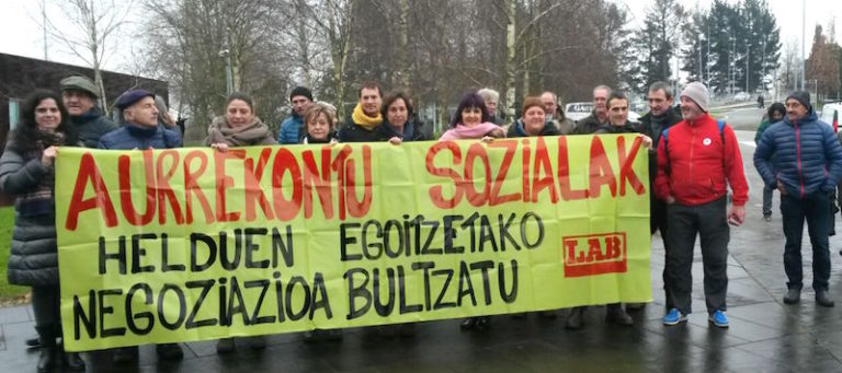 Gipuzkoako zahar egoitzetako lan hitzarmenaren defentsa egin dugu