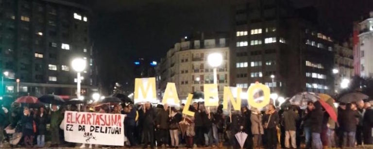 Helena Malenori elkartasuna adierazi dio Ongi Etorri Errefuxiatuak plataformak