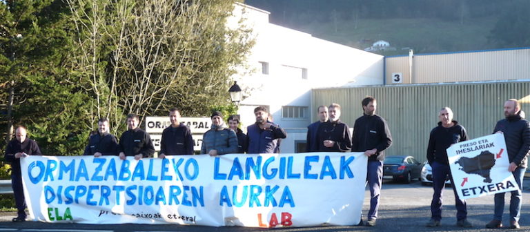 Sakabanaketa politika salatu dute Ormazabaleko langileek