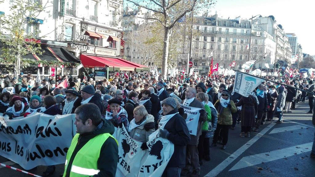 Manifestación celebrada el pasado 9 de diciembre en París.