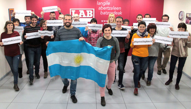 Nos hemos solidarizado con la clase trabajadora de Argentina