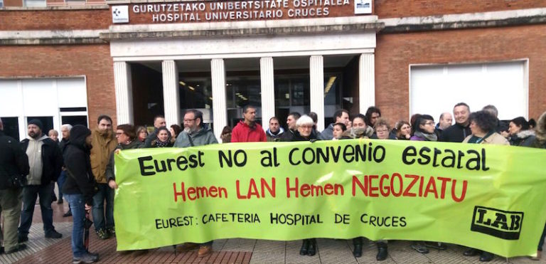 Hemos reivindicado la creación del convenio de colectividades de la CAV ante el Hospital de Cruces