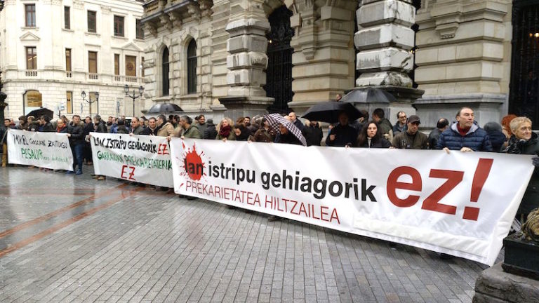 Borroka eta mobilizazioan jauziak emateko prest gaude lan istripuak eta prekarietatea lehen mailako arazo politiko bilakatu arte