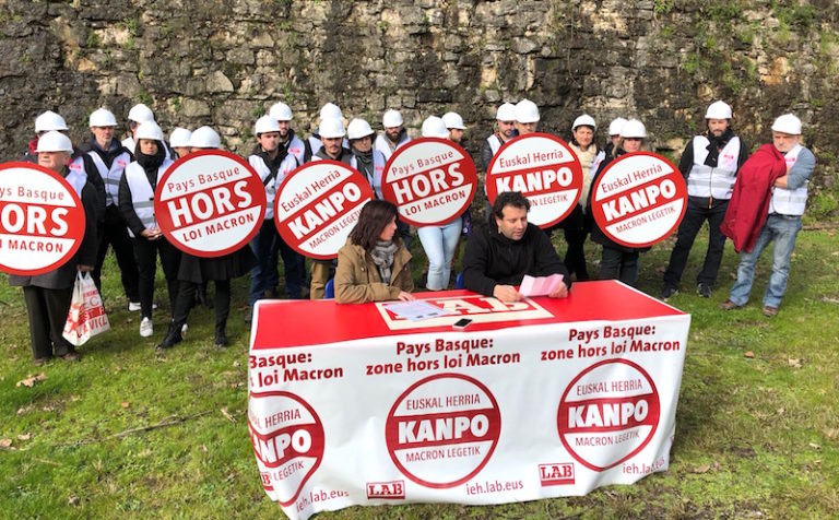 Brigada Soziala prest dugu, Macronen lan erreformaren ondorioen aurka borrokatzeko